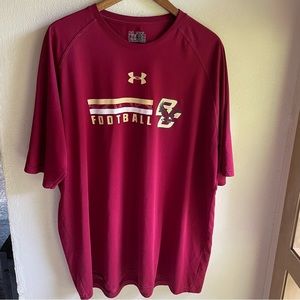 Boston College Eagles Football Under Armour Heatgear. Short Sleeve Shirt. 3XL